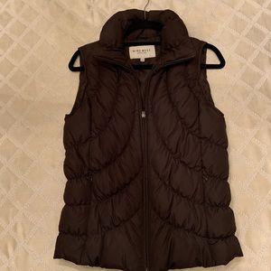 Ladies Down Vest, Dark Brown, Size Small